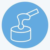 Icon Waxing. related to Cosmetology symbol. blue eyes style. design editable vector