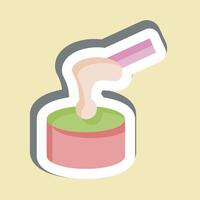 Sticker Waxing. related to Cosmetology symbol. design editable vector