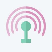 Icon Hotspot. related to Wifi symbol. flat style. design editable vector