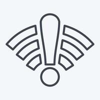 Icon Offline. related to Wifi symbol. line style. design editable vector