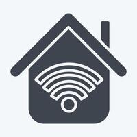 Icon Wifi Wifi. related to Wifi symbol. glyph style. design editable vector