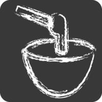 Icon Sugaring. related to Cosmetology symbol. chalk Style. design editable vector