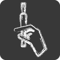 Icon Injectoins. related to Cosmetology symbol. chalk Style. design editable vector