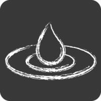 Icon Humidification. related to Cosmetology symbol. chalk Style. design editable vector