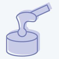 Icon Waxing. related to Cosmetology symbol. two tone style. design editable vector