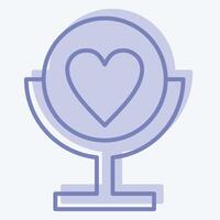Icon Self Esteem. related to Cosmetology symbol. two tone style. design editable vector