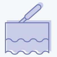 Icon Laser. related to Cosmetology symbol. two tone style. design editable vector