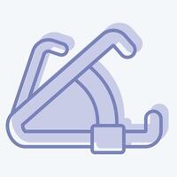 Icon Caliper. related to Cosmetology symbol. two tone style. design editable vector