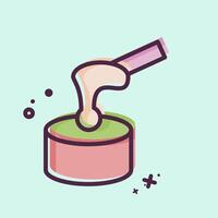 Icon Waxing. related to Cosmetology symbol. MBE style. design editable vector