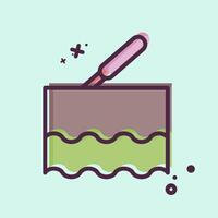 Icon Laser. related to Cosmetology symbol. MBE style. design editable vector
