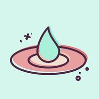 Icon Humidification. related to Cosmetology symbol. MBE style. design editable vector