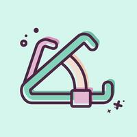 Icon Caliper. related to Cosmetology symbol. MBE style. design editable vector