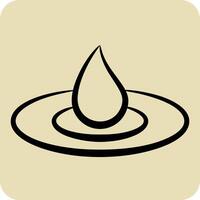 Icon Humidification. related to Cosmetology symbol. hand drawn style. design editable vector