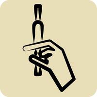 Icon Injectoins. related to Cosmetology symbol. hand drawn style. design editable vector