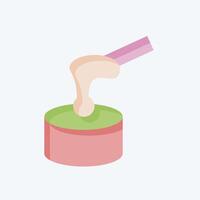 Icon Waxing. related to Cosmetology symbol. flat style. design editable vector