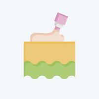 Icon Lotion. related to Cosmetology symbol. flat style. design editable vector
