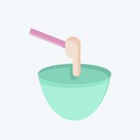 Icon Sugaring. related to Cosmetology symbol. flat style. design editable vector