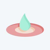 Icon Humidification. related to Cosmetology symbol. flat style. design editable vector