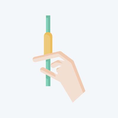 Icon Injectoins. related to Cosmetology symbol. flat style. design editable
