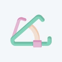 Icon Caliper. related to Cosmetology symbol. flat style. design editable vector