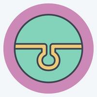 Icon Pore Clearing. related to Cosmetology symbol. color mate style. design editable vector