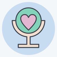 Icon Self Esteem. related to Cosmetology symbol. color mate style. design editable vector