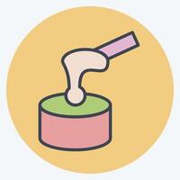 Icon Waxing. related to Cosmetology symbol. color mate style. design editable vector