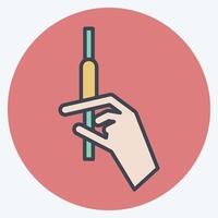 Icon Injectoins. related to Cosmetology symbol. color mate style. design editable vector