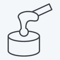 Icon Waxing. related to Cosmetology symbol. line style. design editable vector