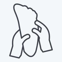 Icon Foot Massage. related to Cosmetology symbol. line style. design editable vector