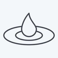 Icon Humidification. related to Cosmetology symbol. line style. design editable vector