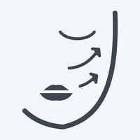 Icon Mesothreads. related to Cosmetology symbol. glyph style. design editable vector
