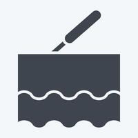 Icon Laser. related to Cosmetology symbol. glyph style. design editable vector
