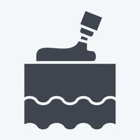 Icon Lotion. related to Cosmetology symbol. glyph style. design editable vector