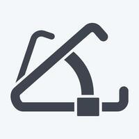 Icon Caliper. related to Cosmetology symbol. glyph style. design editable vector