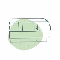 Icon Train. related to Transport symbol. Color Spot Style. design editable vector