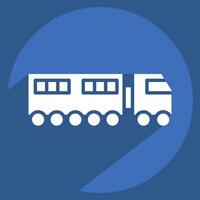Icon Wiper. related to Transport symbol. long shadow style. design editable vector
