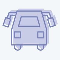 Icon School Bus. related to Transport symbol. two tone style. design editable vector