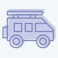 Icon Suv. related to Transport symbol. two tone style. design editable vector