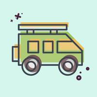 Icon Suv. related to Transport symbol. MBE style. design editable vector
