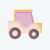Icon Tractor. related to Transport symbol. flat style. design editable vector