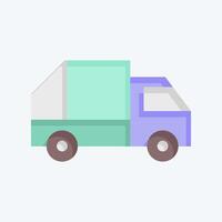 Icon Garbage Truck. related to Transport symbol. flat style. design editable vector
