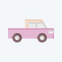 Icon Flatted Lorry. related to Transport symbol. flat style. design editable vector