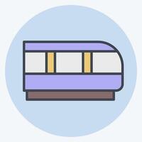 Icon Train. related to Transport symbol. color mate style. design editable vector