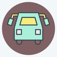 Icon School Bus. related to Transport symbol. color mate style. design editable vector