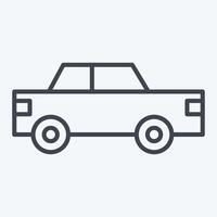 Icon Taxi. related to Transport symbol. line style. design editable vector