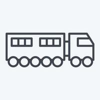 Icon Wiper. related to Transport symbol. line style. design editable vector