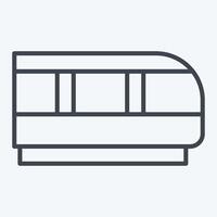 Icon Train. related to Transport symbol. line style. design editable vector