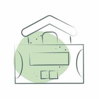 Icon Alarm System. related to Home Security symbol. Color Spot Style vector