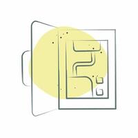 Icon Backup Battery. related to Home Security symbol. Color Spot Style vector